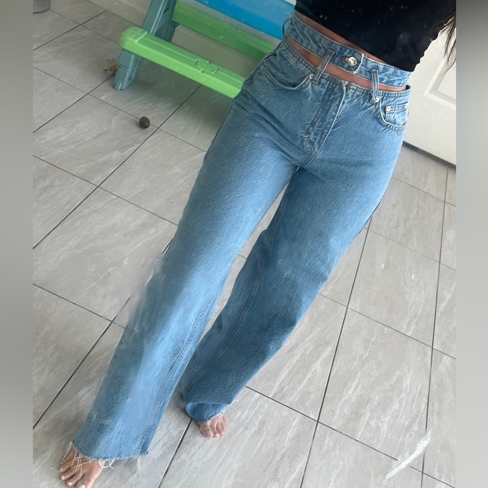 Wide leg pull&bear jeans high waisted